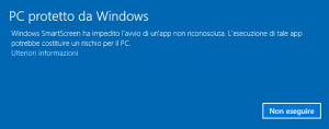 Windows SmartScreen passo 1